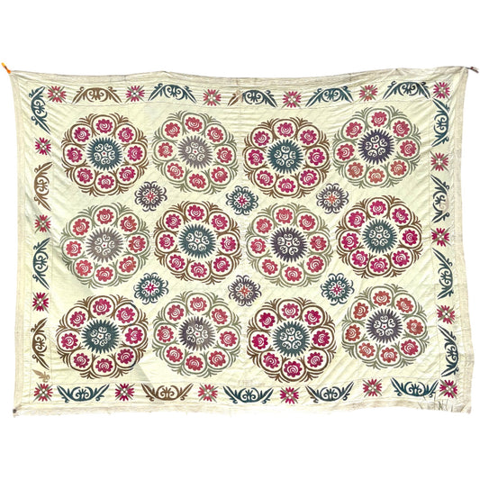 Pink and Teal suzani