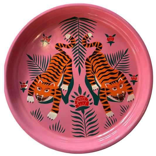 Hand painted enamel trays