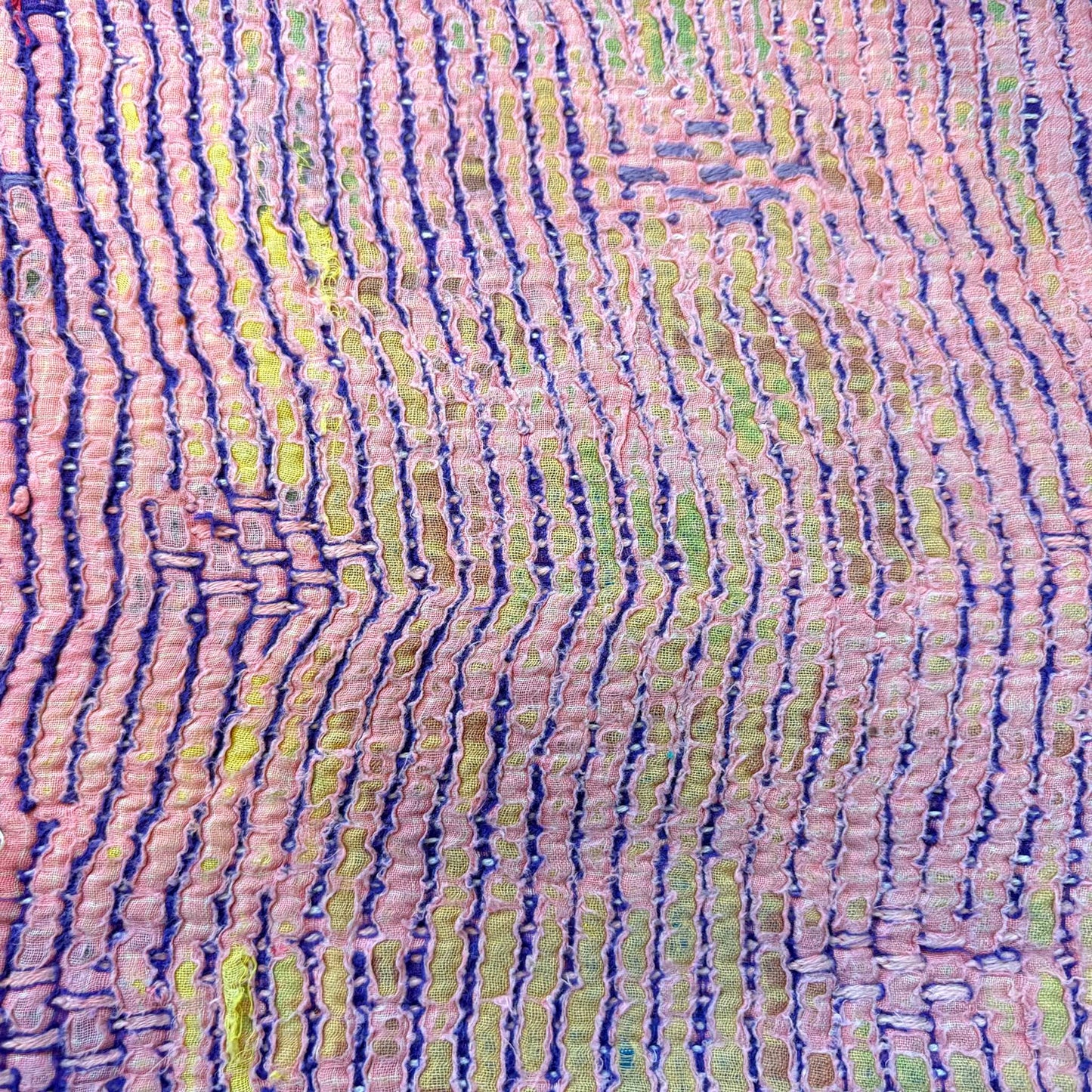 Close up pink patchwork
