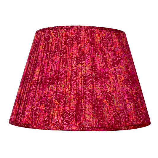 Pinks paisley vintage silk sari lampshade 40cm