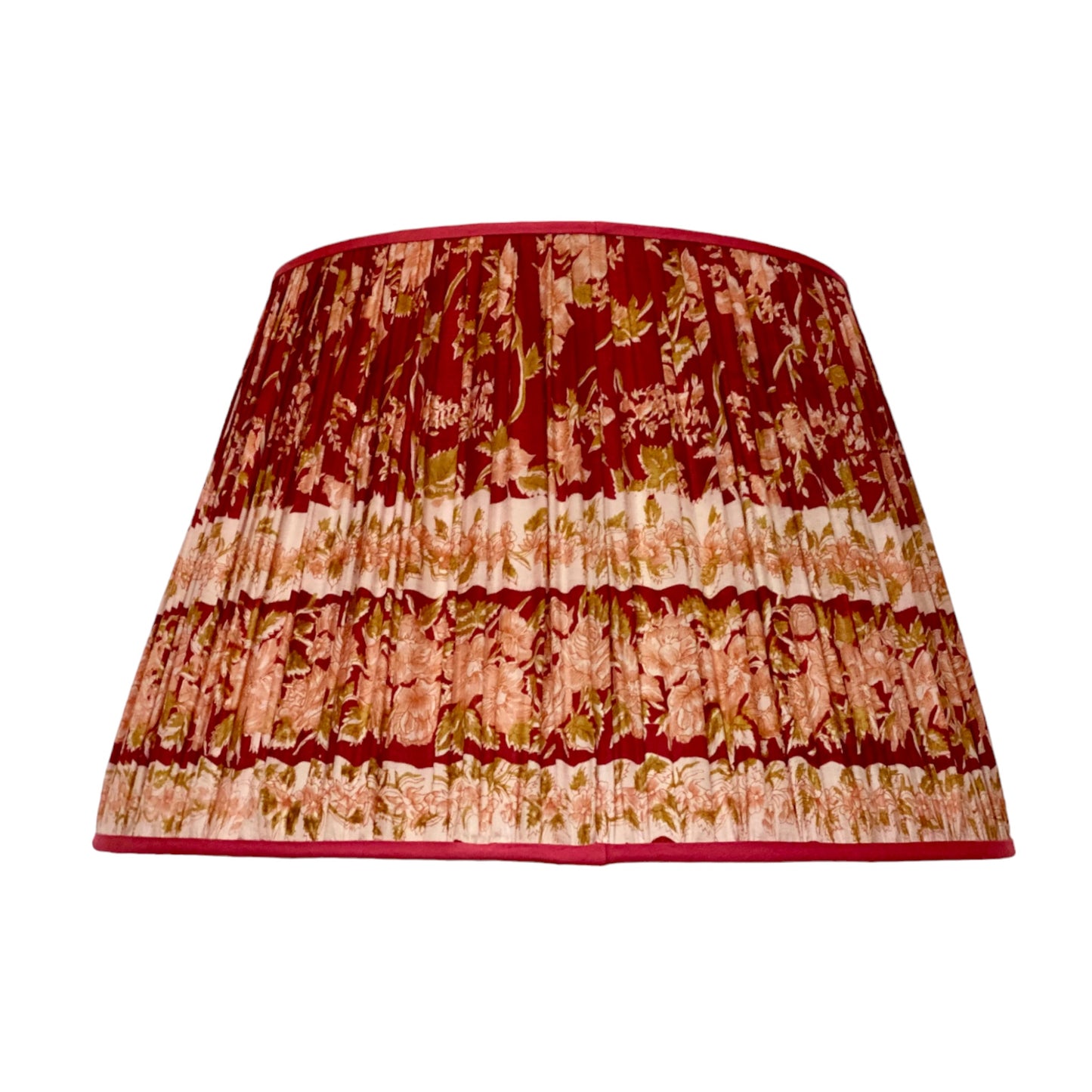 Raspberry chartreuse silk sari vintage lampshade
