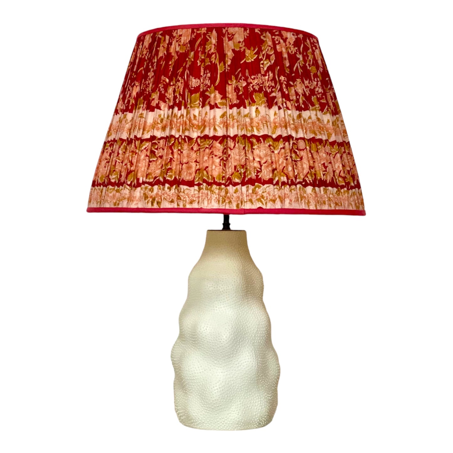 Raspberry lampshade on Iki lamp