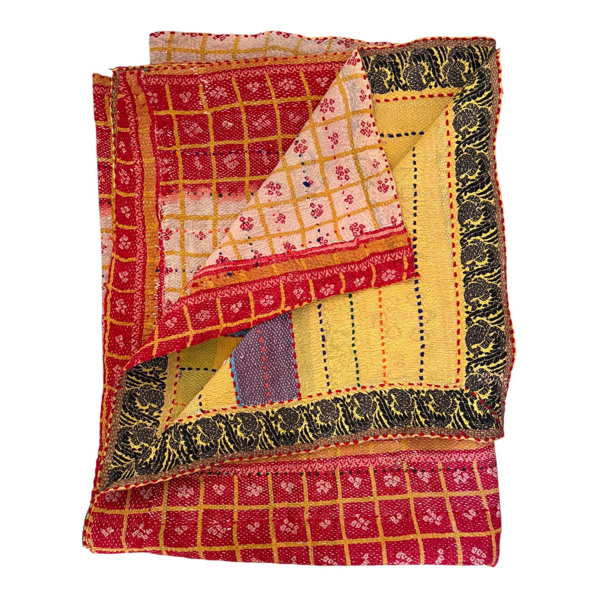 Vintage kantha quilt