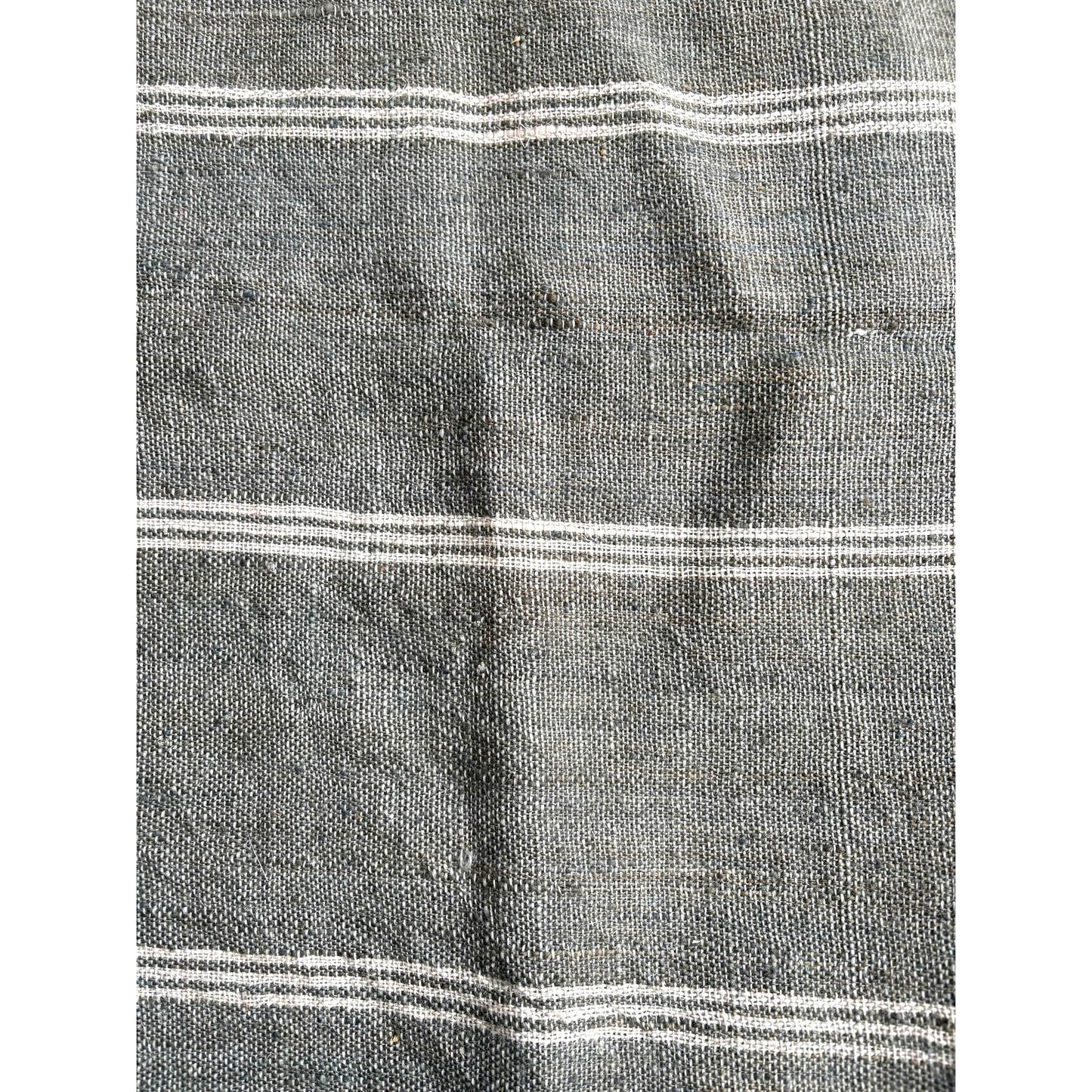 Close up of slate grey woollen throw