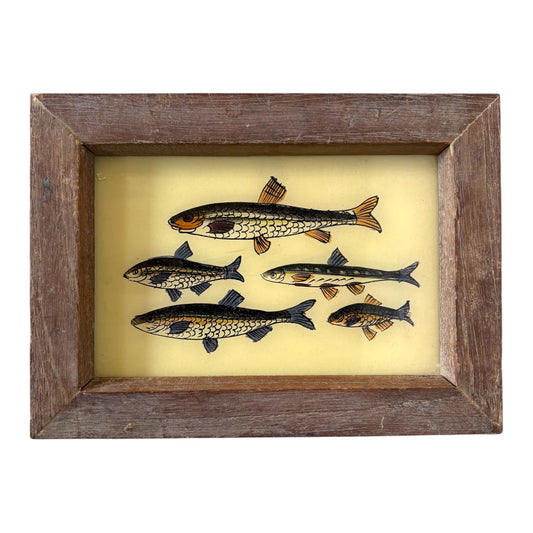 Small fish glass painting