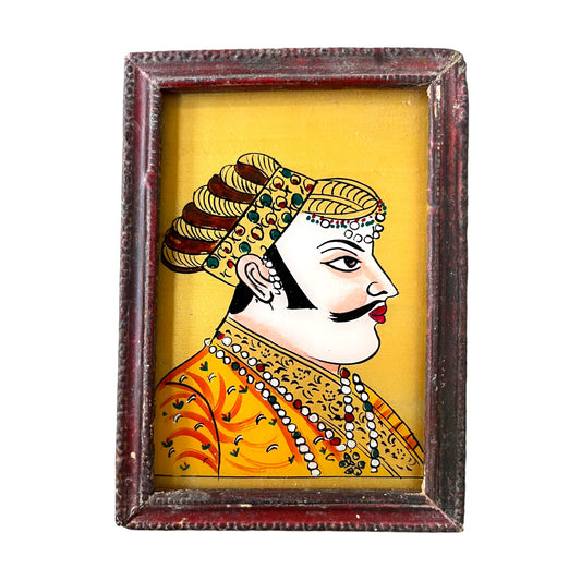 Small Indian Faces glass painting