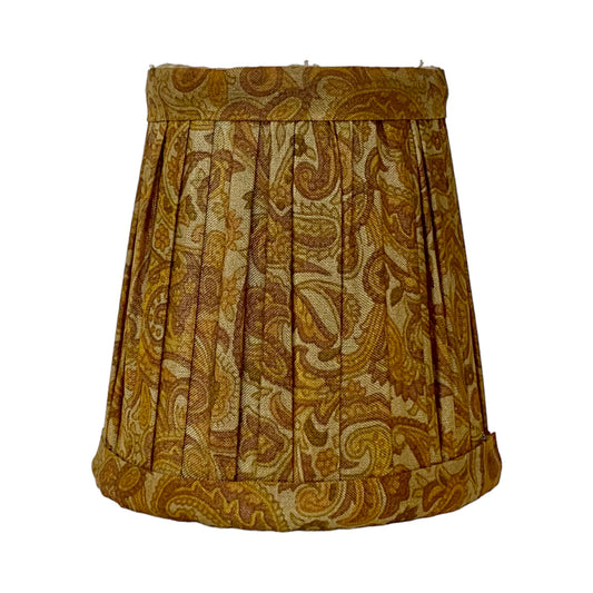 Old gold 15cm silk lampshade