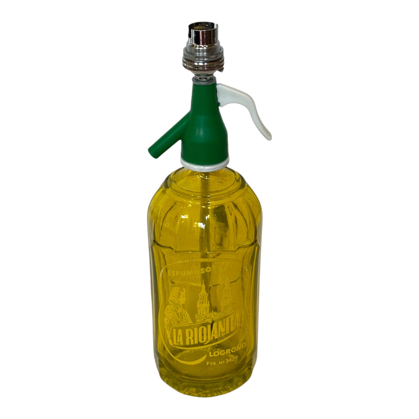 soda siphon close up yellow