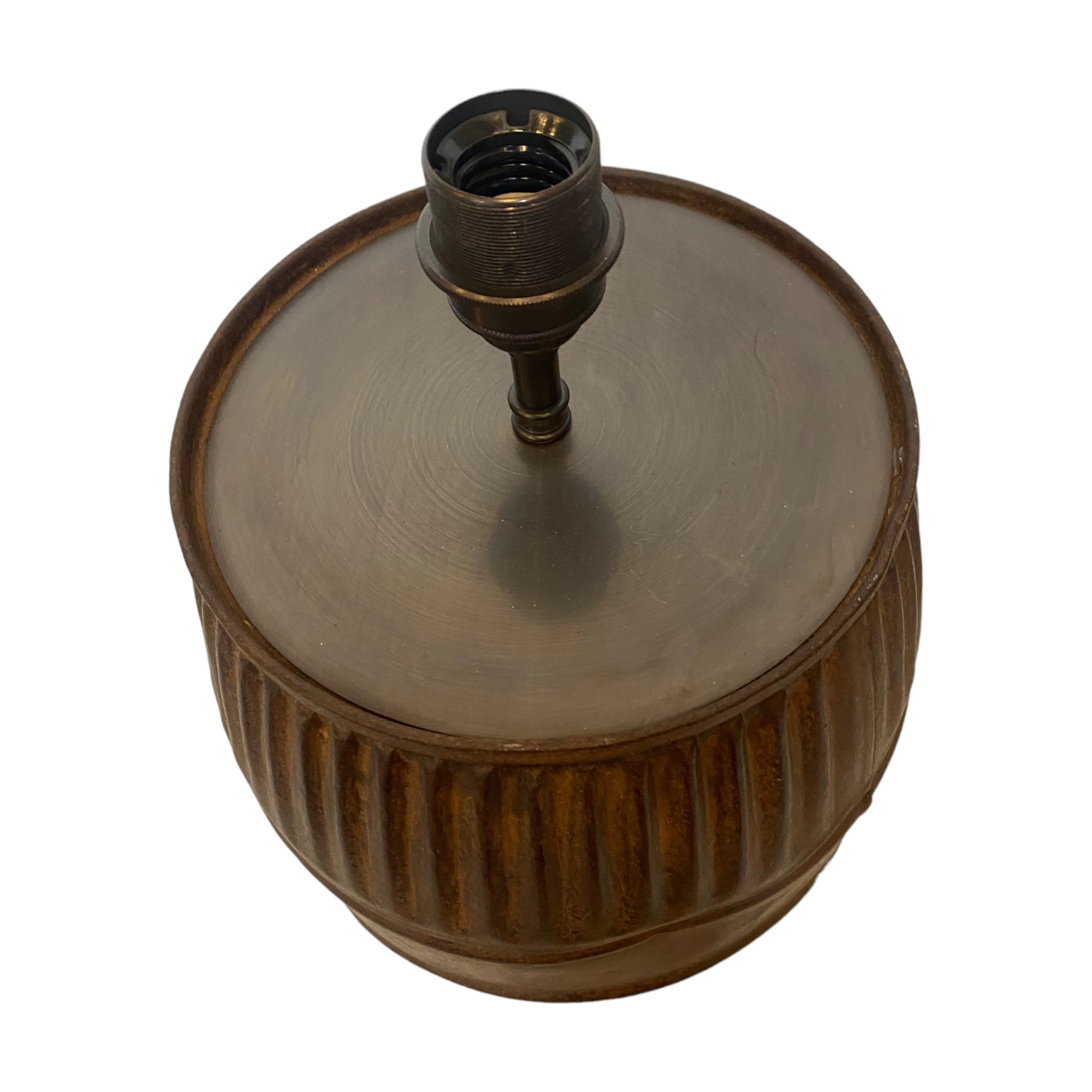 Vintage tea caddy lamp base