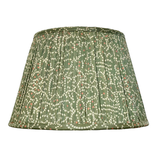 Teal bandani silk lampshade