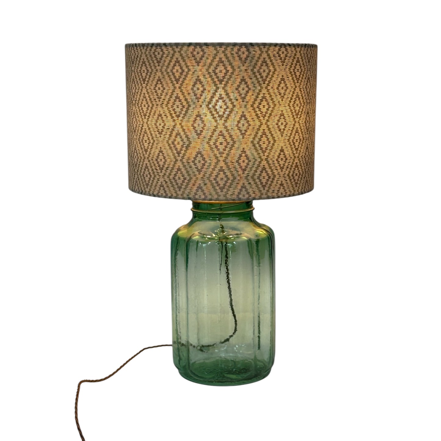 Win sage cotton drum lampshade 