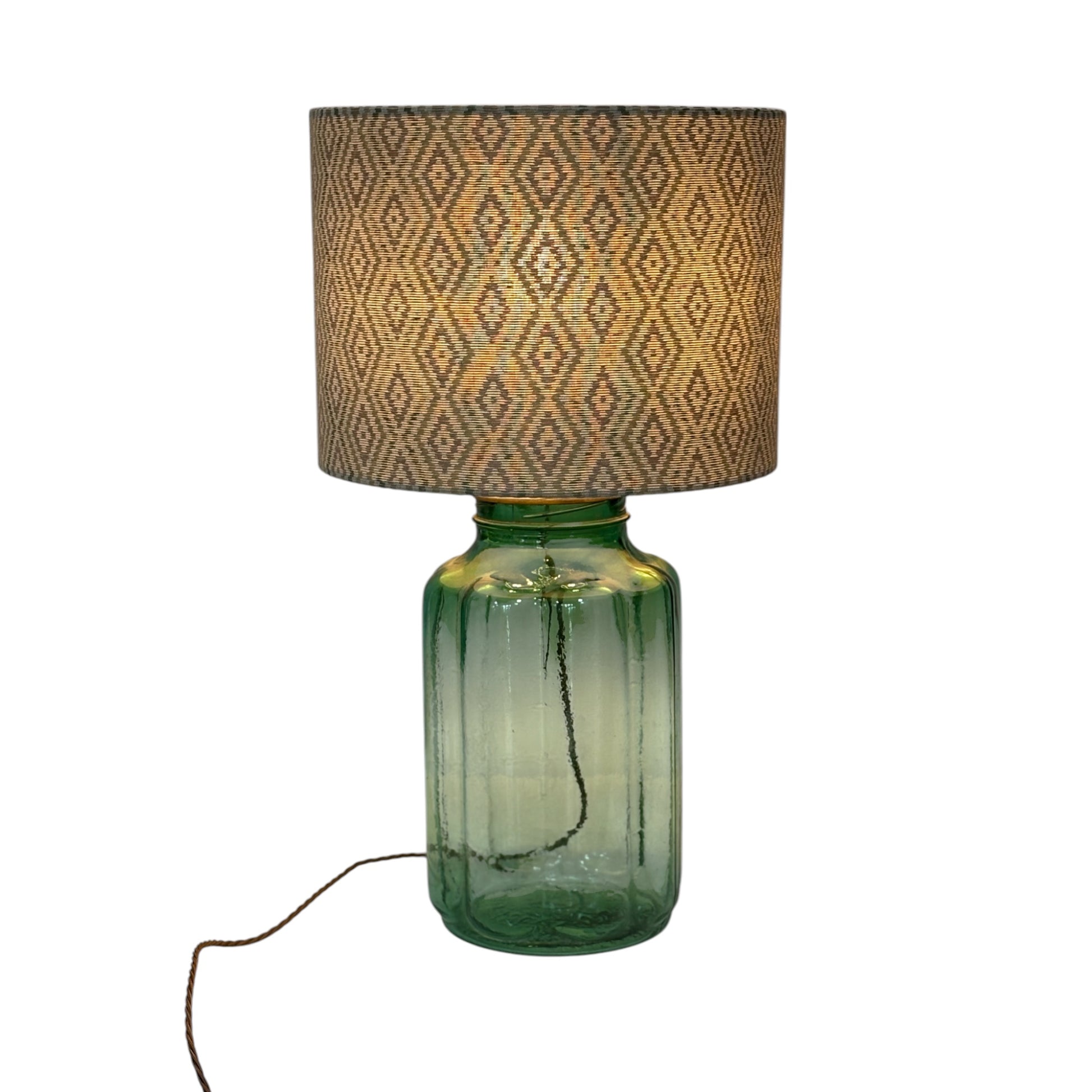 Win sage cotton drum lampshade 