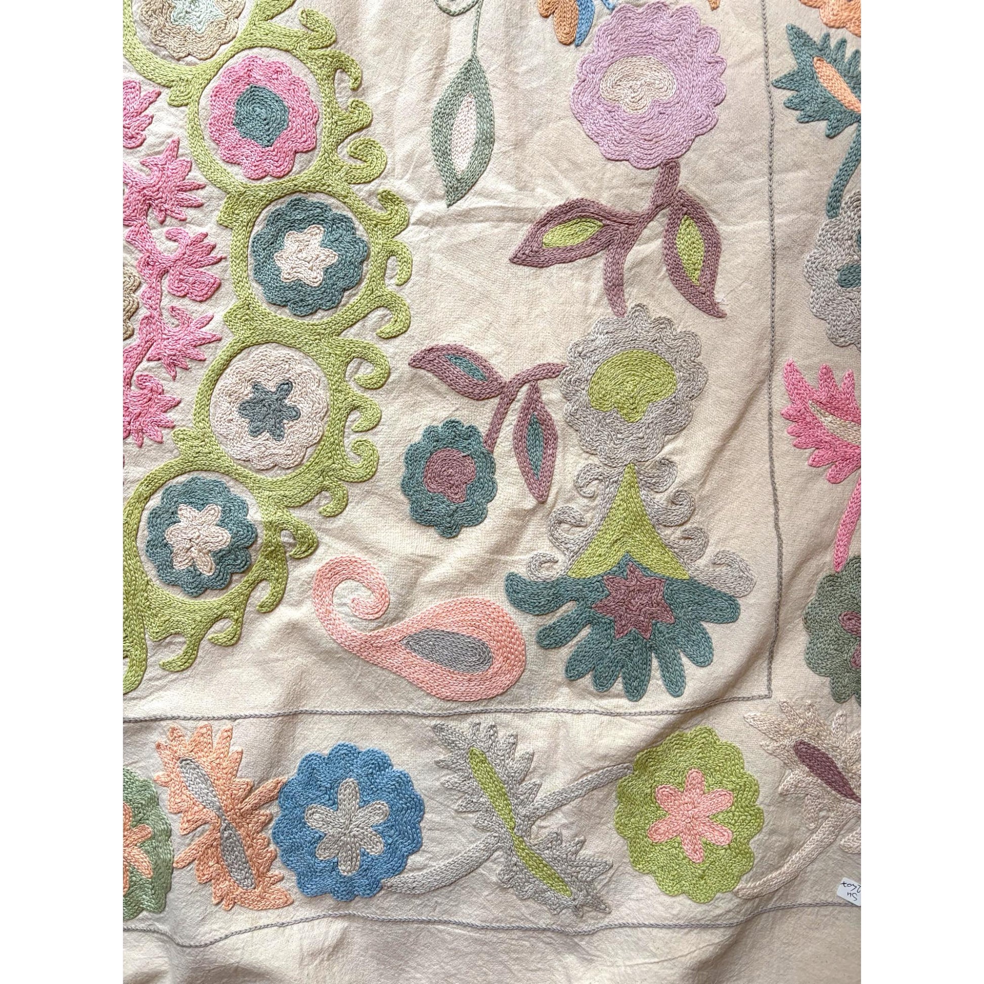 close up multicolour suzani