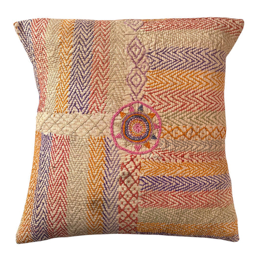 Large Banjara rainbow cushion