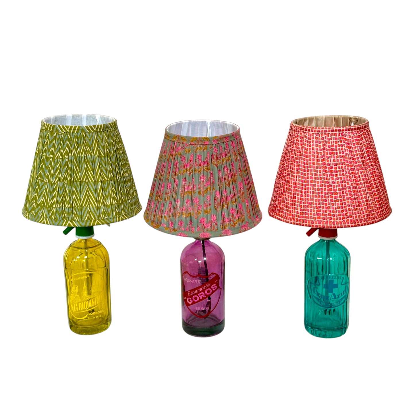 soda siphons with shades