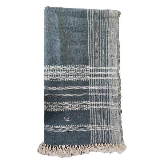 steel woollen throw
