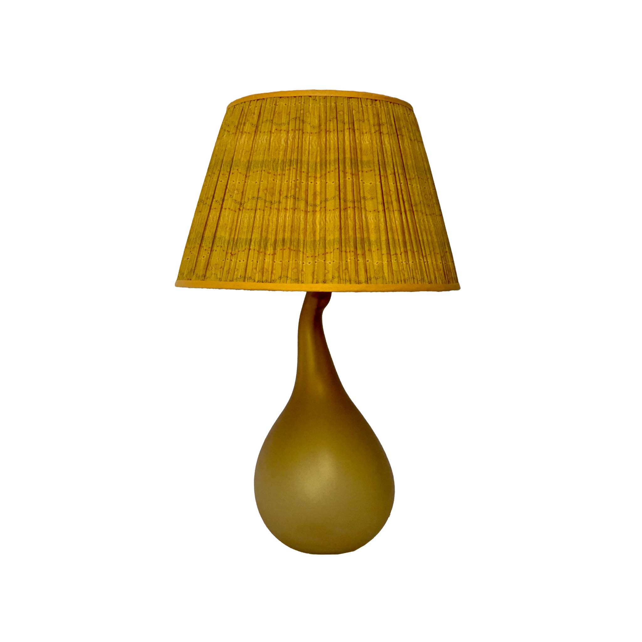 Yellow glass lamp store base