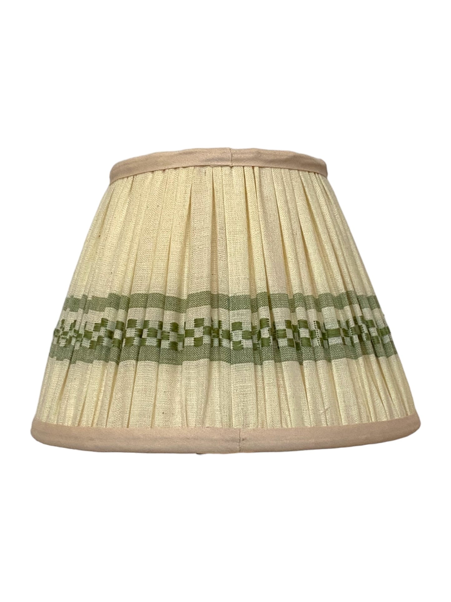 Assam green Cotton lampshade 18cm