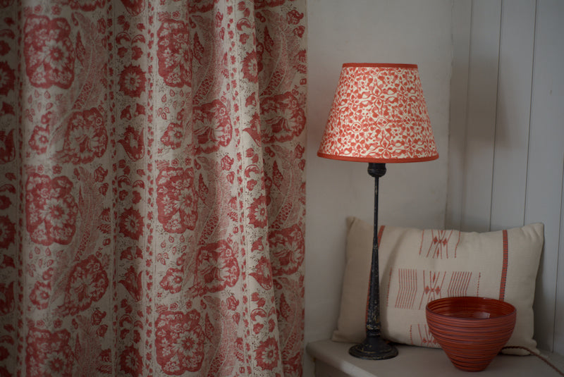 Red paper lampshade