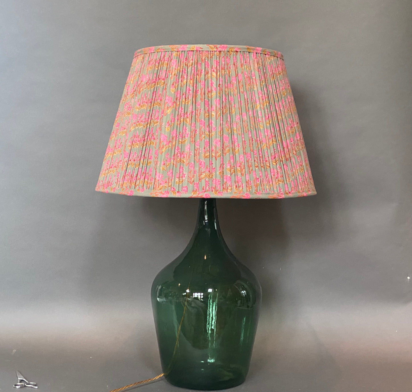 Pink cotton lampshade