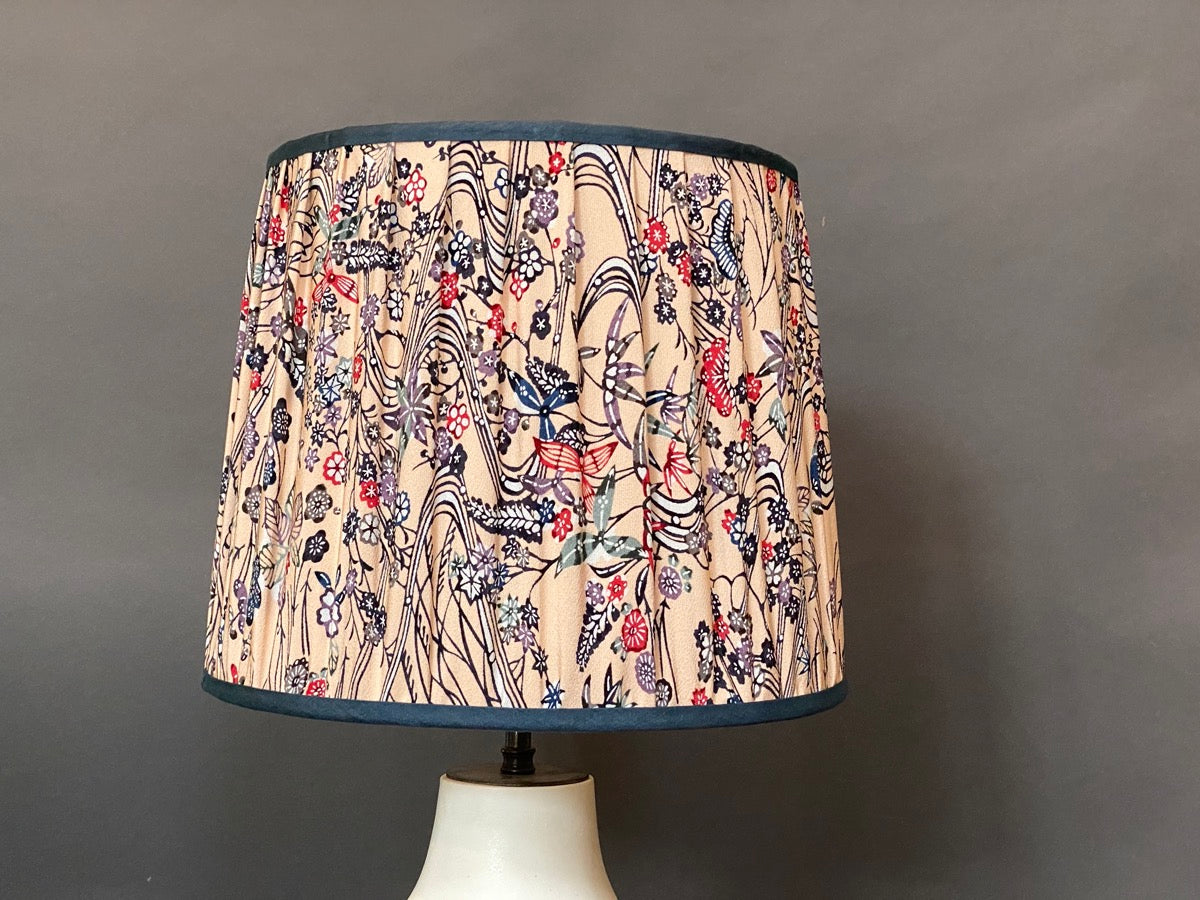 Pink and navy deals lampshade