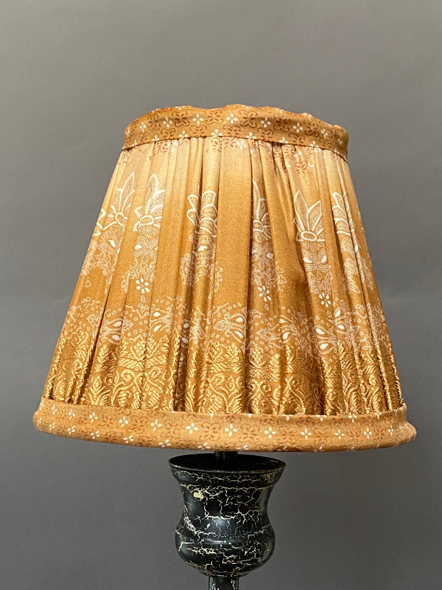 Honey silk lampshade