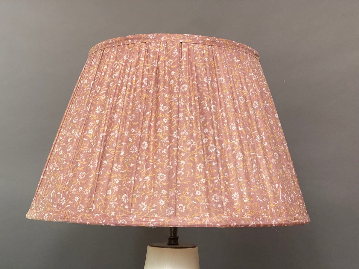 Dusty pink paisley lampshade