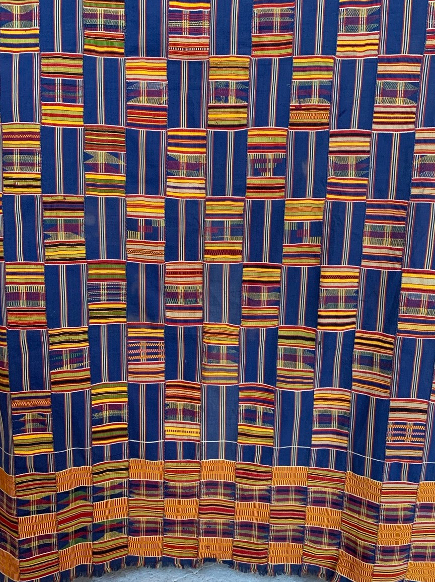 Asante Kente Cloth Hanging Down