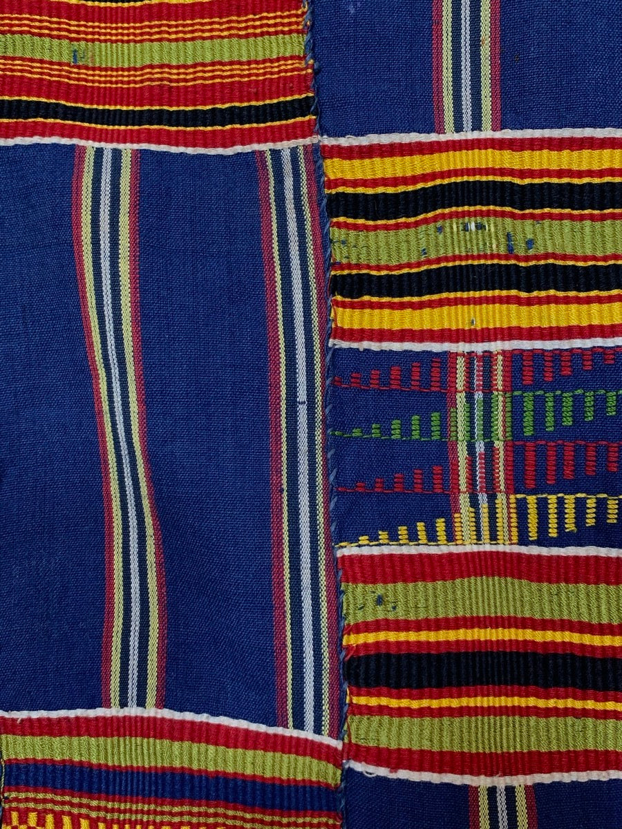 Asante Kente Cloth Extreme Close-Up