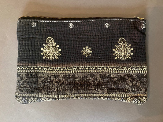 Small Black Kantha Bag