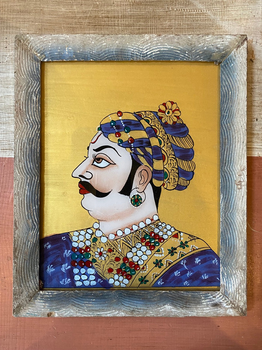 Indian Faces Glass Painting 