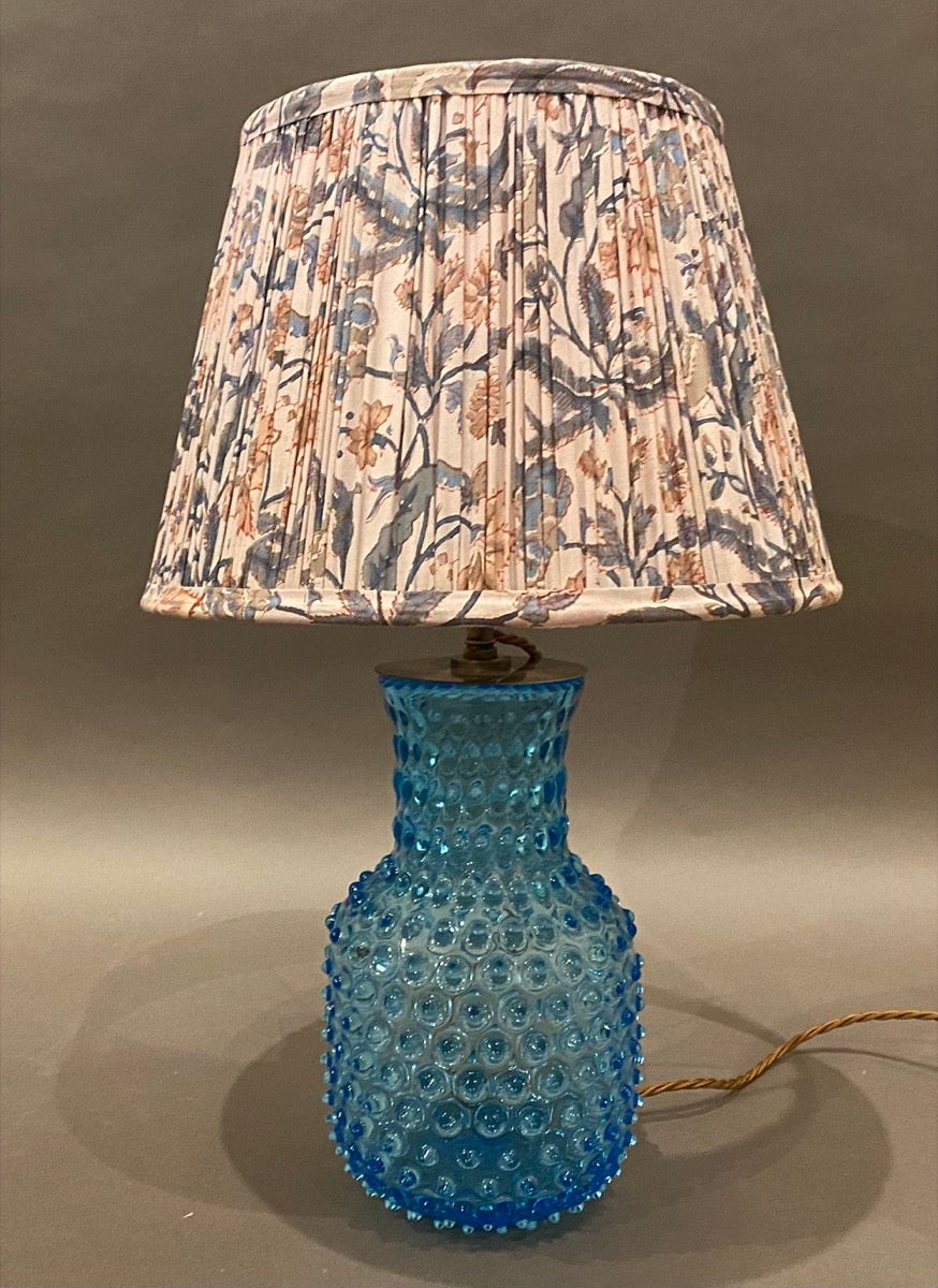 hobnail glass lamp base