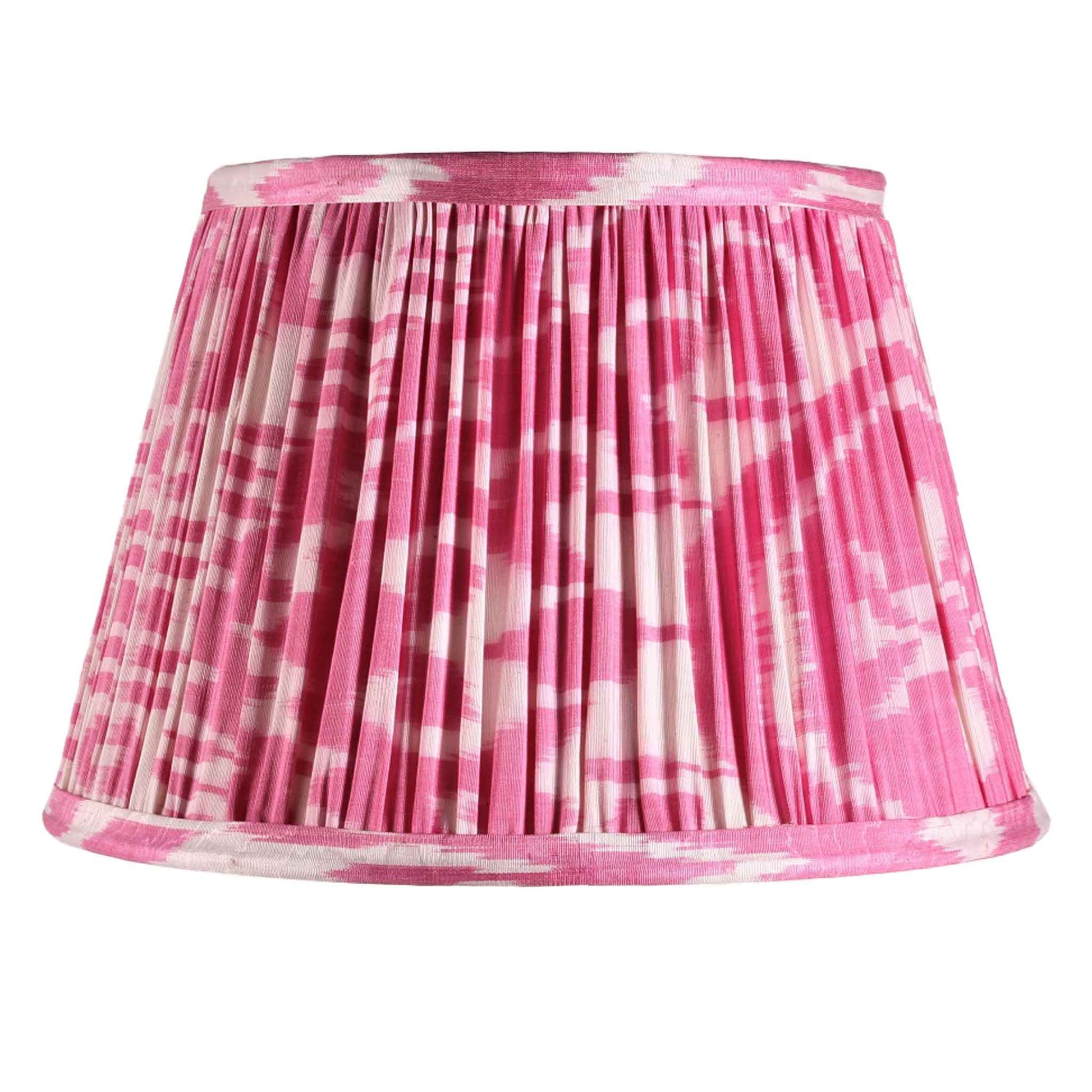 Pink Silk Ikat Lampshade cutout