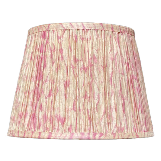 Pink Shibori Silk Lampshade