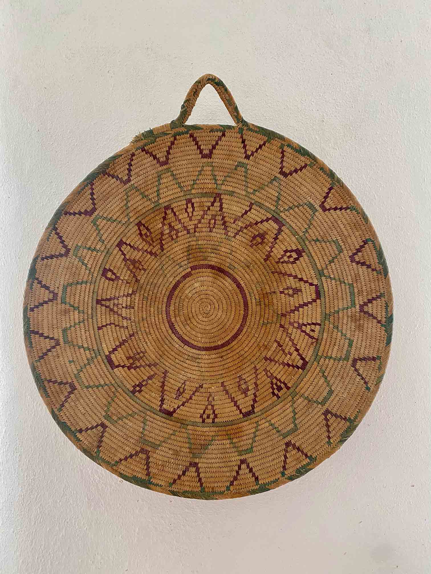 Raffia Vintage Berber Basket