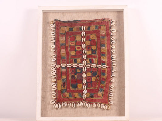 Banjara Embroidery Framed On Linen #4