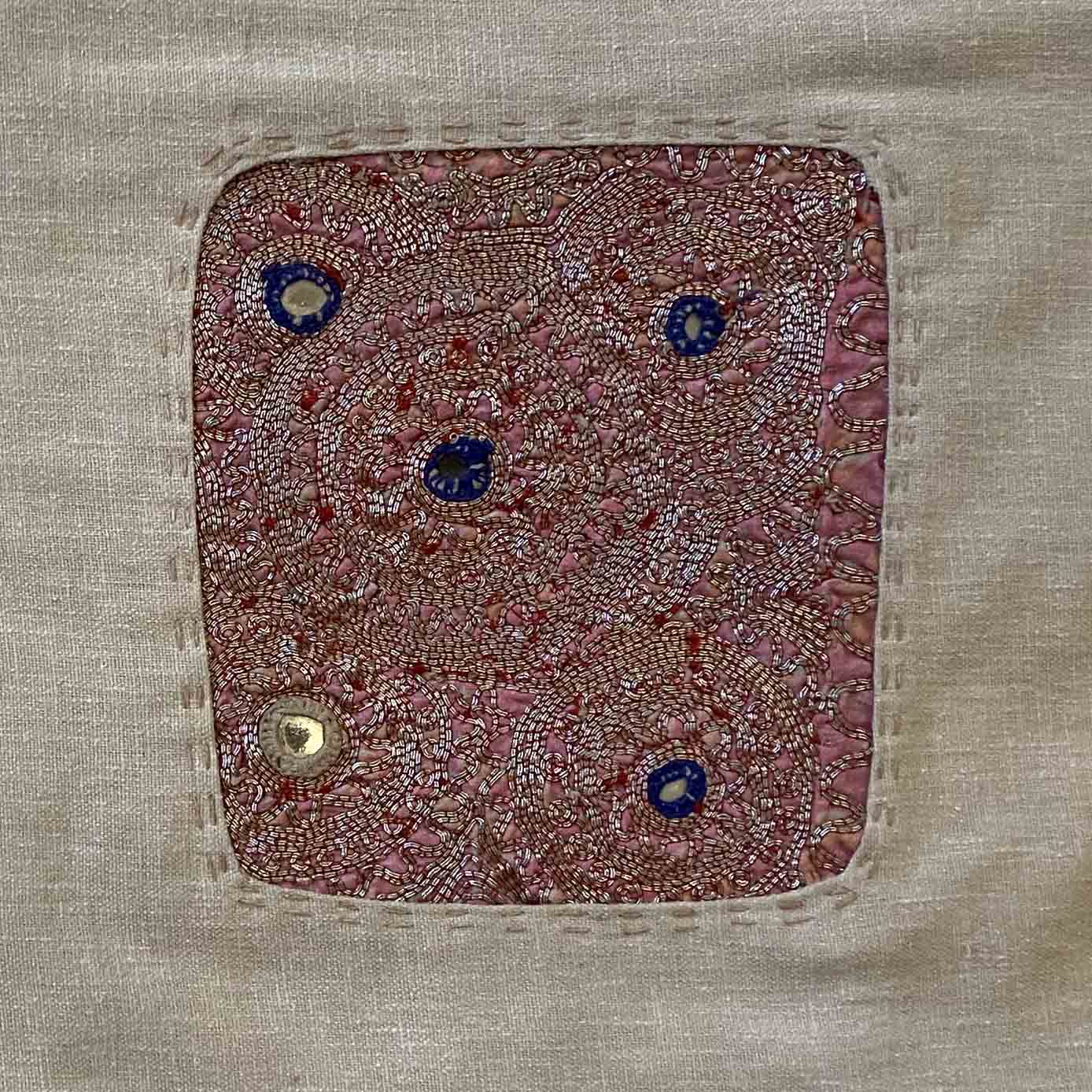 Embroidered Panel Cushion