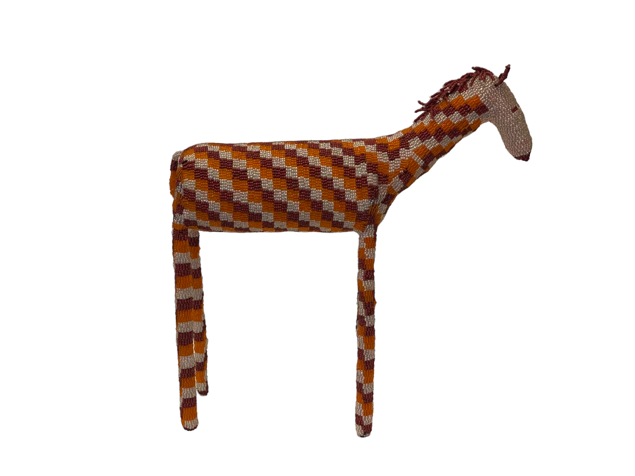 red_orange_beaded_horse